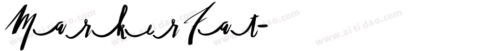 Marker Fat字体转换